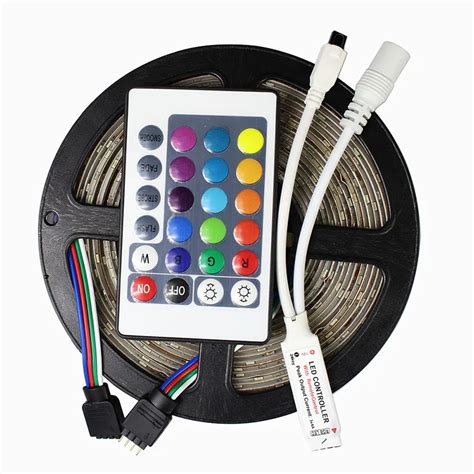 IP65 Waterproof 2835 SMD RGB LED Strip Light 60LEDs M 5M RGB Flexible