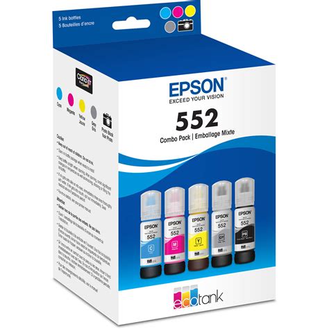 Epson Claria ET Premium T552 Pack Of 5 Color Ink T552920 S B H