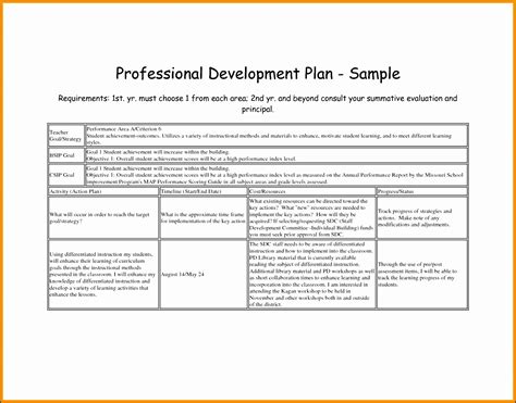 9 Performance Development Plan Template - SampleTemplatess ...