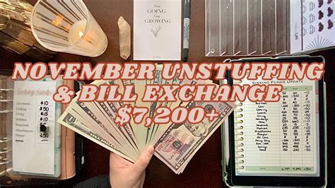 November Unstuffing Bill Exchange 7 200 In Sinking Funds