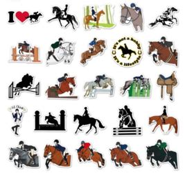 Paardenstickers Oranje 50 Stuks Overige Stickers Geert Ko