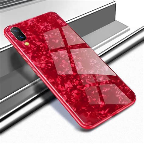 For Vivo V11 V11 Pro Casing Marble Tempered Glass Back Smooth Phone Cover For Vivo V11 Vivo