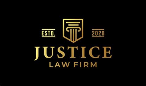 Premium Vector Justice Logo Design With Golden Color