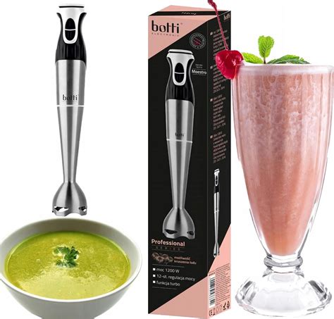 Drobne urządzenie gastronomiczne Blender Ręczny Mikser Mocny 1200W Inox