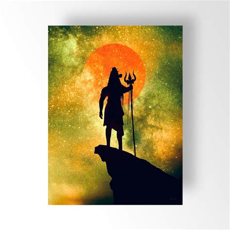 Lord Shiva Canvas Prints For Home And Wall Decor Contemporary Hindu