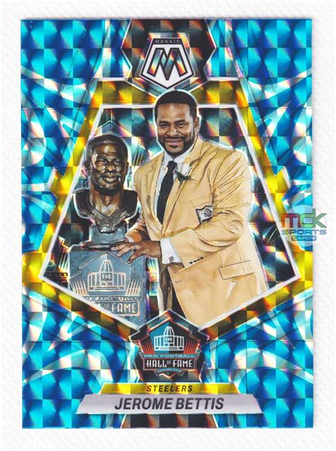 JEROME BETTIS 2023 Mosaic Football Hall Of Fame Reactive Blue 279