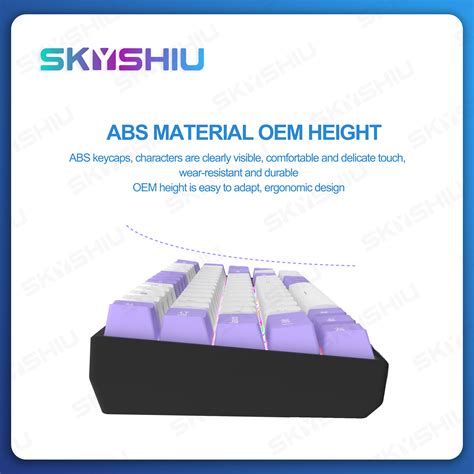 Skyshiu Sk V Keys Mechanical Keyboard Rgb Pin Hot Swappable Socket Mechanical Keyboard