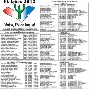 Conselho Regional de Psicologia 15ª Região CONSELHO REGIONAL DE