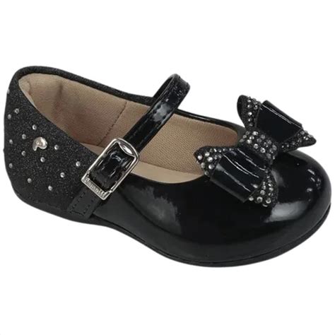 Sapato Festa Infantil Pampili Angel 04 Laço Nude Verniz Parcelamento