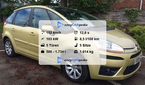 Citroën C4 Picasso THP 140 Technische Daten 2009 2010 Leistung