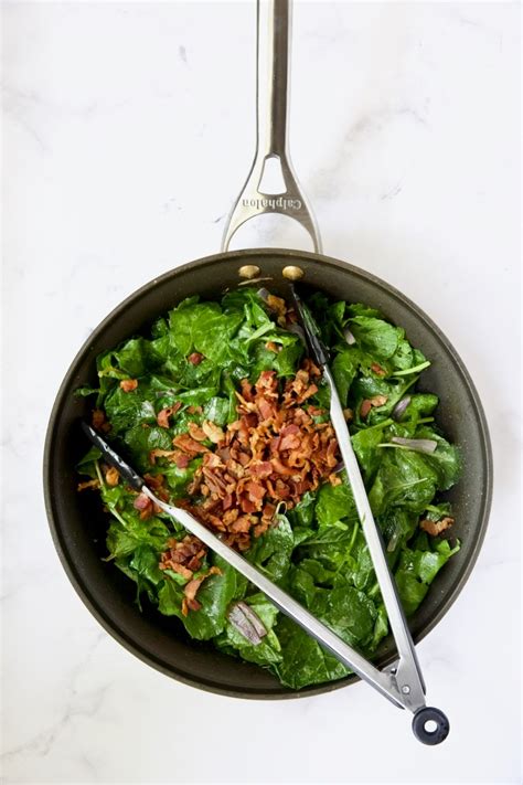 Radish Greens Salad Recipe And Hot Bacon Dressing