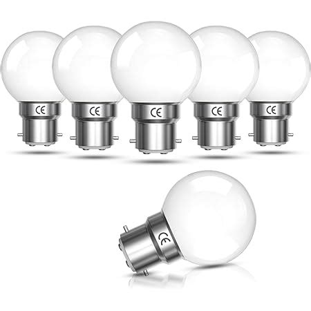 V Tac Led W G Golf Ball Bulbs Pack Of B Bc Bayonet Cap