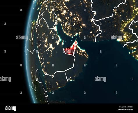 United Arab Emirates Map Lines Hi Res Stock Photography And Images Alamy