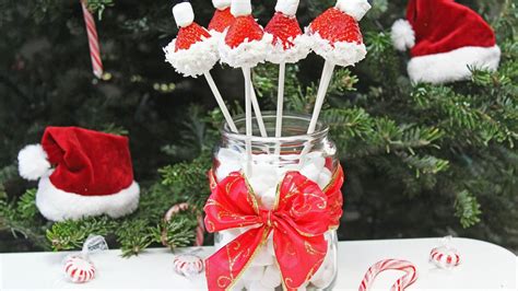 How To Make Strawberry Santa Hats Santa Hat Recipe Christmas