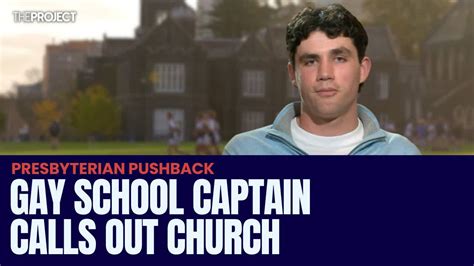 Gay Melbourne Grammar Captain Fires Back At Presbyterian Churchs Leadership Ban Youtube