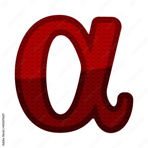 Greek Letter Alpha Vector Illustration. Alpha Sign Isolated On White ...