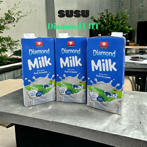 Jual Susu Diamond Uht 1 Liter Full Cream Diamond Milk Uht Susu Full