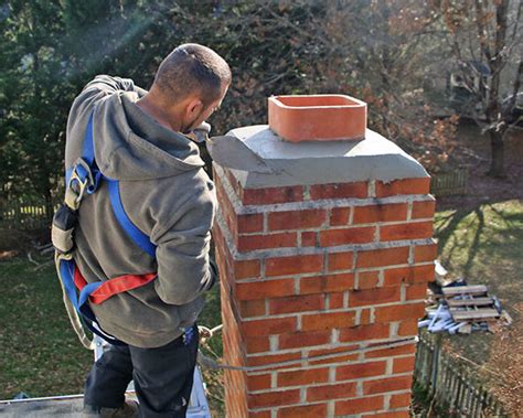 Chimney Crown Damage Frederick Md Chimney Crown Repair