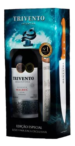 Kit Trivento Reserve Malbec 750ml Faca Personalizada Parcelamento