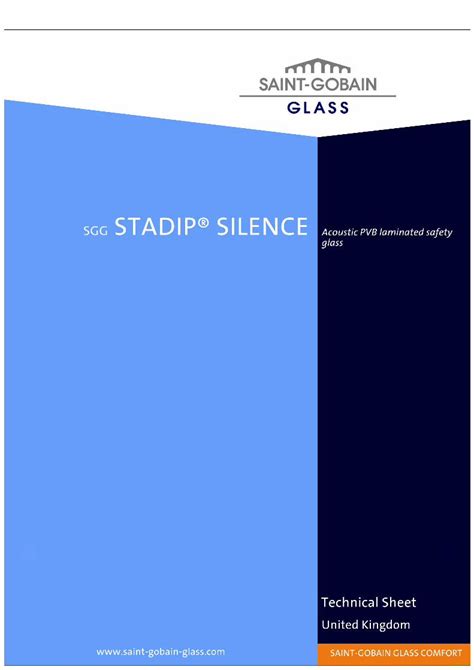 PDF Acoustic PVB Laminated Safety Glass Technical Sheet United