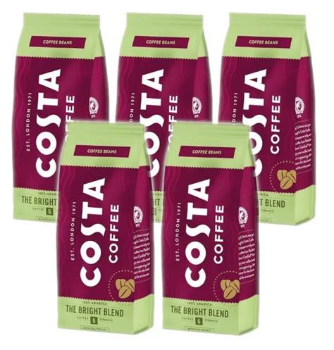 Costa Coffee Zestaw Kawa Ziarnista Bright 5 X 200 G TaniaKsiazka Pl