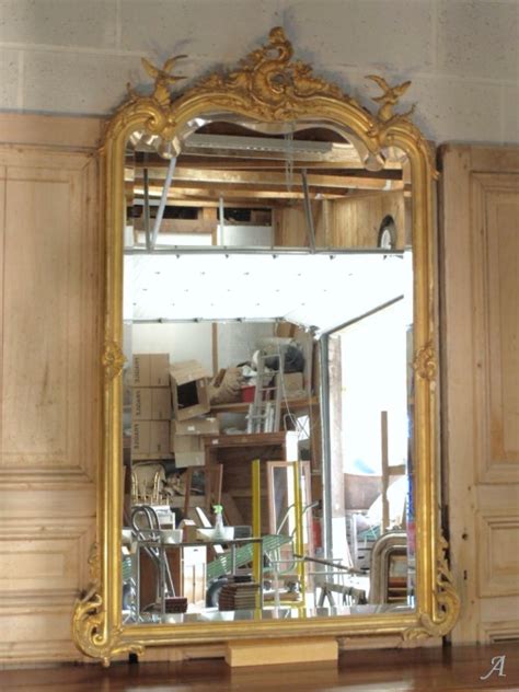 Miroir Ancien De Style Louis Xv Dor Ref Artisans Du Patrimoine