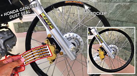 Installing Rimset Honda Genuine Parts Super Drag Rim Sticker Suzuki