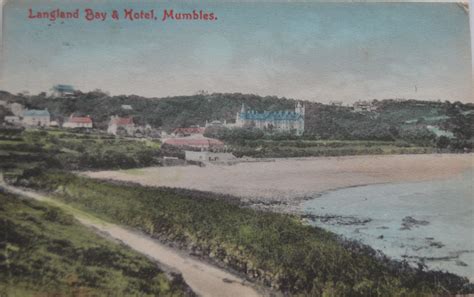 View Of Langland Bay And Hotel Taken From The Langland Coastal Path