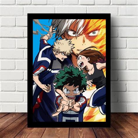 Quadro Decorativo Boku No Hero Academia Anime Elo