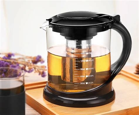 CAFETIERE THEIERE CHOCOLATIERE 1000ml Théière à bulles en verre