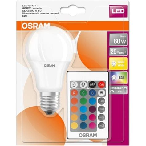 Osram LED Uzaktan Kumandalı Renk Değiştiren 9W 806 Lm E27 Fiyatı