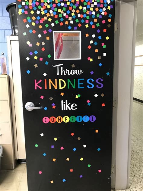 Throw Kindness Like Confetti Door School Door Decorations Door