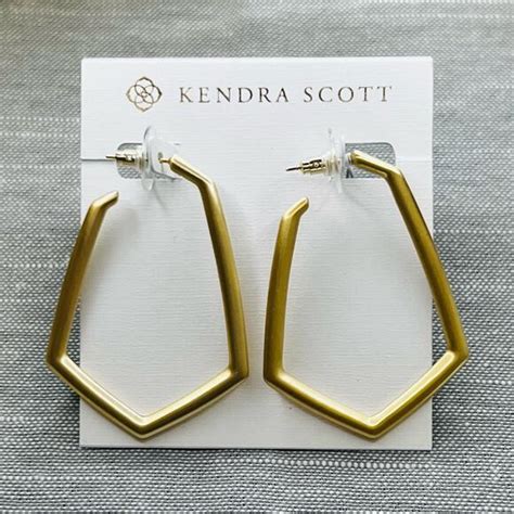 Kendra Scott Jewelry New Kendra Scott Lonnie Hoop Earrings In Gold