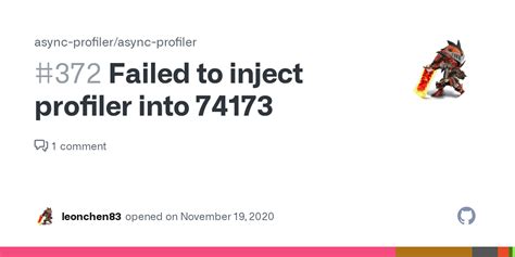 Failed To Inject Profiler Into 74173 Issue 372 Async Profiler