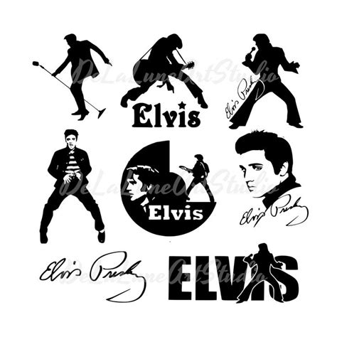 Elvis Presley Svg File Set Elvis Presley Stickers Elvis Svg Music Svg