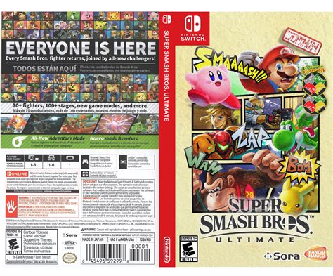 Alternative Super Smash Bros. Ultimate Box Art (Japanese Smash 64 box ...