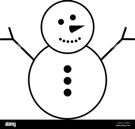 Isolated Snowman Icon Stock Vector Image Art Alamy