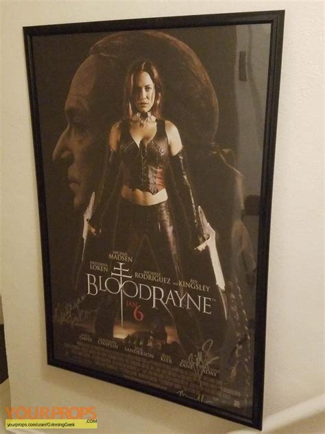 Bloodrayne Signed Poster original prod. artwork