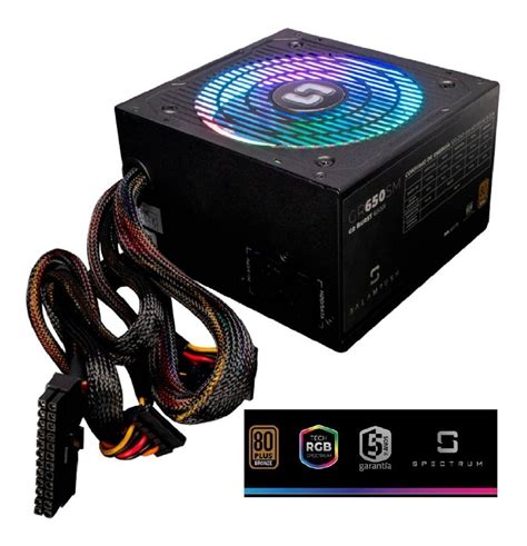 Fuente De Poder 650w 80 Plus Bronze Certificada Con Luz Rgb Mercado Libre