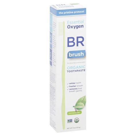 Essential Oxygen Br Organic Toothpaste Peppermint 4 Oz