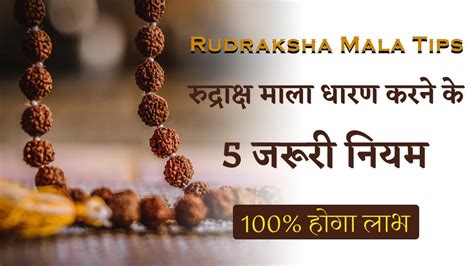 Rudraksha Mala Wearing Tips रुद्राक्ष माला धारण करने के 5 जरूरी नियम