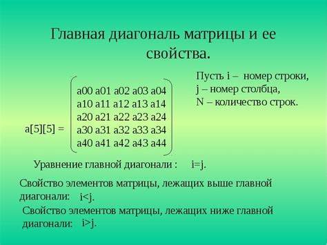 Квадратные матрицы