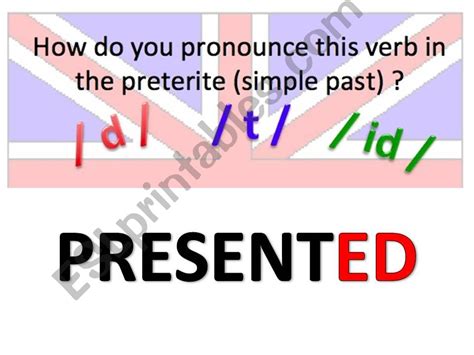 Esl English Powerpoints Ed Pronunciation Game Part 2