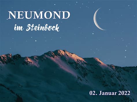 Neumond In Steinbock Januar Astrolevel