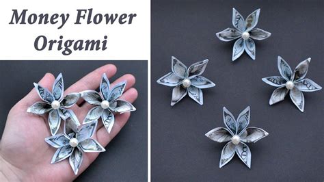 Money origami flower - blocksrilo