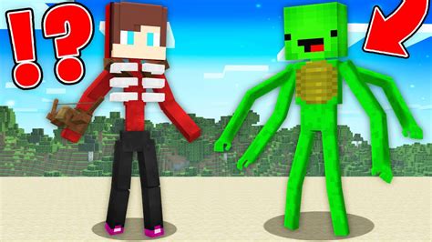 Jj And Mikey Turned Into Scary Mutants To Get A Life In Minecraft