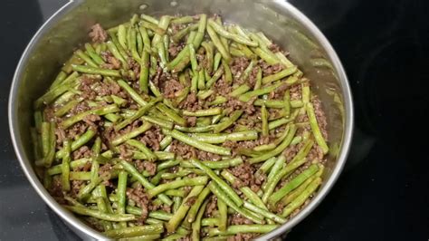 Adobong Sitaw With Ground Beef Youtube