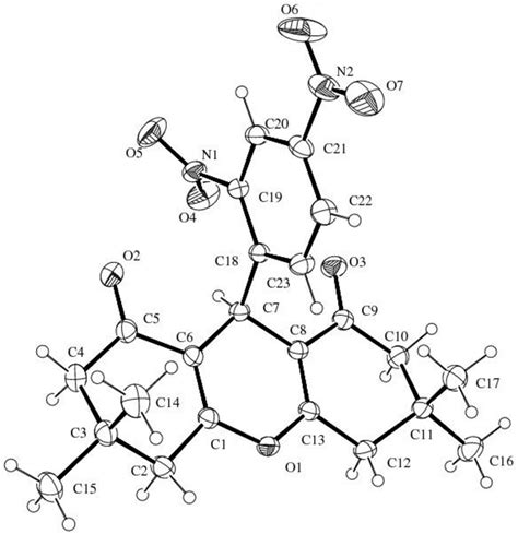 A View Of The Structure Of Title Compound Showing The Atom Numbering