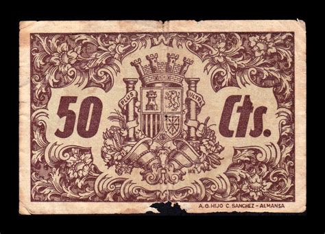 España Billete Local Guerra Civil Conquista Córdoba 50 Céntimos 1936