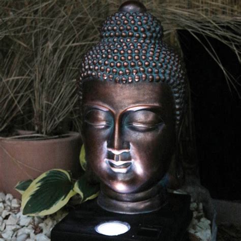 Buddha Head Solar Light Bonningtons